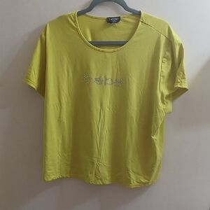 Bebe Vibrant Yellow Top